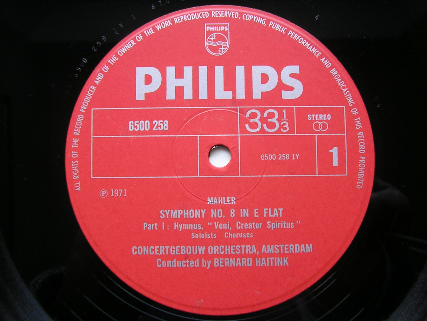 MAHLER: SYMPHONY No. 8     SOLOISTS / CONCERTGEBOUW ORCHESTRA / HAITINK    6700 049