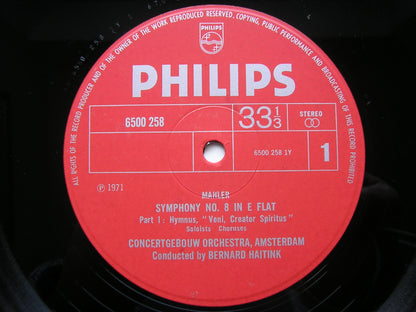 MAHLER: SYMPHONY No. 8     SOLOISTS / CONCERTGEBOUW ORCHESTRA / HAITINK    6700 049
