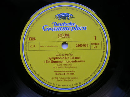 MAHLER: SYMPHONY No. 3    JESSYE NORMAN / VIENNA PHILHARMONIC / CLAUDIO ABBADO    2741 010