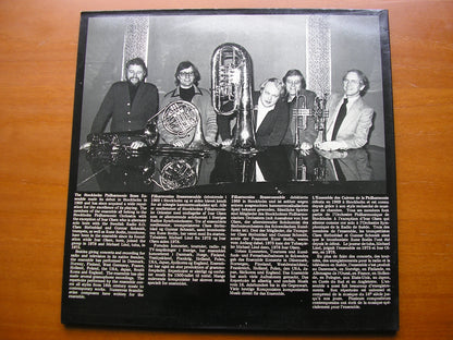 DANCE MUSIC from 16th - 18th Centuries: PEZEL / ROMAN / BYRD / DUBEN / GERVAISE     STOCKHOLM PHILHARMONIC BRASS ENSEMBLE    BIS LP 223