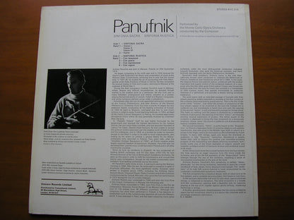 PANUFNIK: SINFONIA SACRA / SINFONIA RUSTICA     MONTE CARLO OPERA ORCHESTRA / PANUFNIK    RHS 315