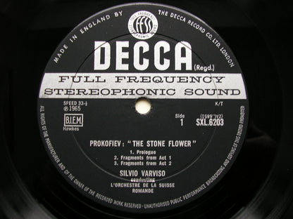 SXL 6203  PROKOFIEV: THE STONE FLOWER   excerpts      VARVISO / SUISSE ROMANDE     ED2
