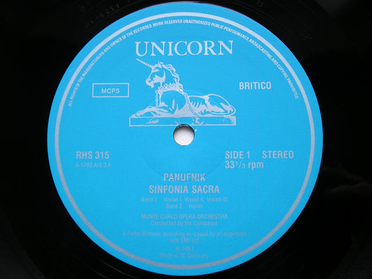 PANUFNIK: SINFONIA SACRA / SINFONIA RUSTICA     MONTE CARLO OPERA ORCHESTRA / PANUFNIK    RHS 315