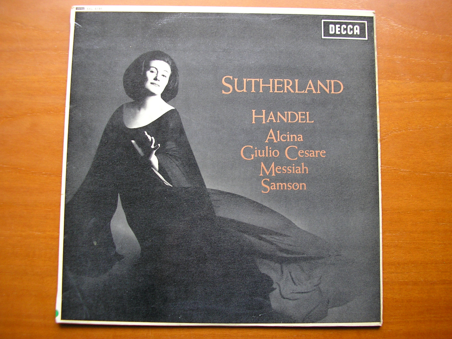 SXL 6191  SUTHERLAND SINGS HANDEL     BONYNGE / BOULT / MOLINARI-PRADELLI     ED2
