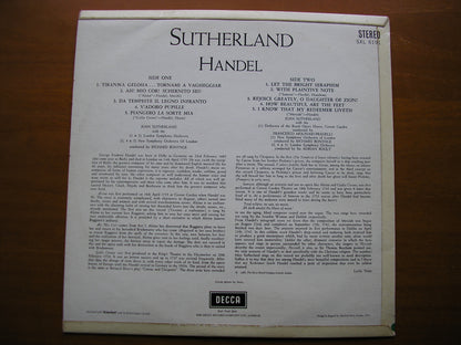 SXL 6191  SUTHERLAND SINGS HANDEL     BONYNGE / BOULT / MOLINARI-PRADELLI     ED2
