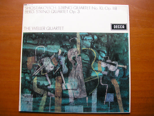 SXL 6196  SHOSTAKOVICH: STRING QUARTET No. 10 / BERG: QUARTET Op. 3      THE WELLER QUARTET     ED2