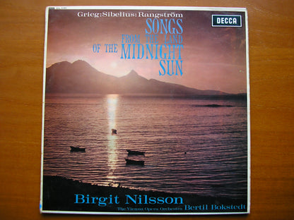 SXL 6185  SIBELIUS / GRIEG / RANGSTROM: SONGS       BIRGIT NILSSON / VIENNA OPERA ORCHESTRA / BOKSTEDT       ED1