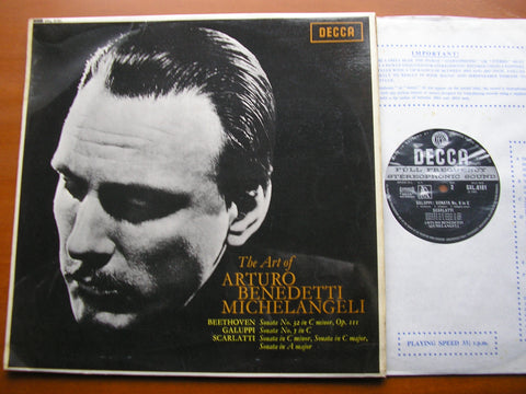 BEETHOVEN: PIANO SONATA No. 32 / GALUPPI & SCARLATTI: PIANO SONATAS     MICHELANGELI      SXL 6181