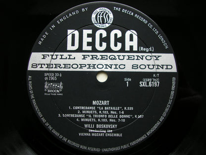 SXL 6197  MOZART: COMPLETE DANCES & MARCHES  Volume 4       BOSKOVSKY / VIENNA MOZART ENSEMBLE     ED2