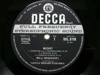 SXL 6198  MOZART: COMPLETE DANCES & MARCHES  Volume 5      BOSKOVSKY / VIENNA MOZART ENSEMBLE    ED2