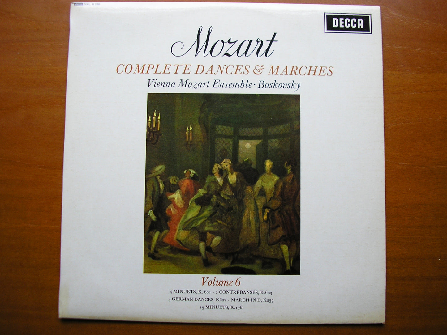 SXL 6199  MOZART: COMPLETE DANCES & MARCHES  Volume 6      BOSKOVSKY / VIENNA MOZART ENSEMBLE    ED2
