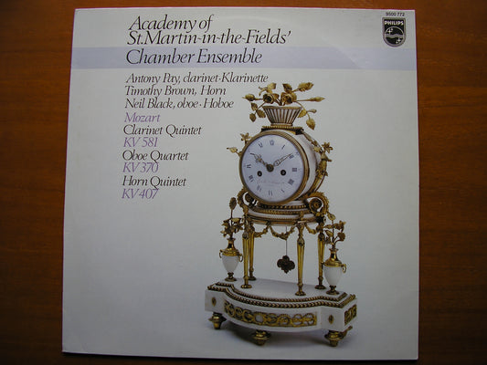 MOZART: CLARINET QUINTET / OBOE QUARTET / HORN QUINTET       SOLOISTS / ASMIF CHAMBER ENSEMBLE     9500 772