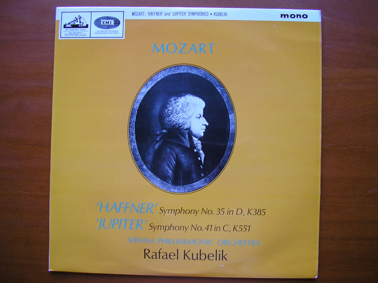 MOZART: SYMPHONIES Nos. 35  &  41  'Jupiter'       KUBELIK / VIENNA PHILHARMONIC     ALP 2069
