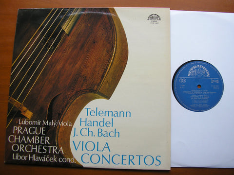 TELEMANN / HANDEL / JC BACH: VIOLA CONCERTOS    MALY / PRAGUE CHAMBER ORCHESTRA / HLAVACEK   1110 1057