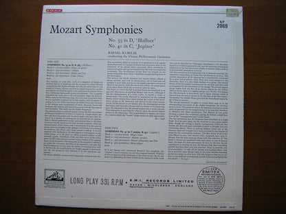 MOZART: SYMPHONIES Nos. 35  &  41  'Jupiter'       KUBELIK / VIENNA PHILHARMONIC     ALP 2069