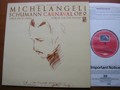 SCHUMANN: CARNAVAL Op. 9 / THREE PIECES from ALBUM FOR THE YOUNG  Op. 68      MICHELANGELI      ASD 3129