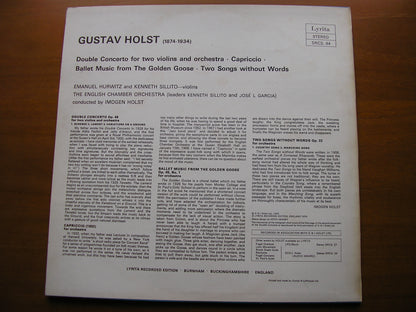 HOLST: DOUBLE CONCERTO / CAPRICCIO / GOLDEN GOOSE ballet music      HURWITZ / SILLITO / ENGLISH CHAMBER ORCHESTRA / IMOGEN HOLST    SRCS 44