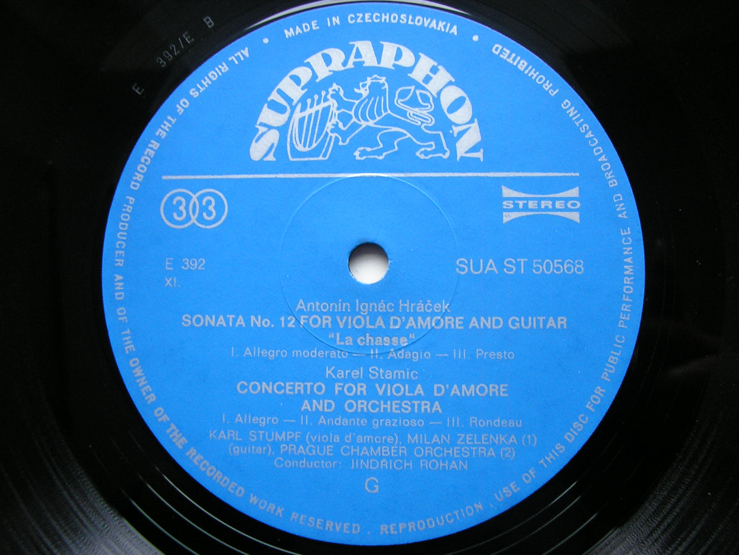 STAMIC / ARIOSTI / VIVALDI: MUSIC FOR VIOLA D'AMORE     KARL STUMPF / PRAGUE CHAMBER ORCHESTRA / ROHAN     50568