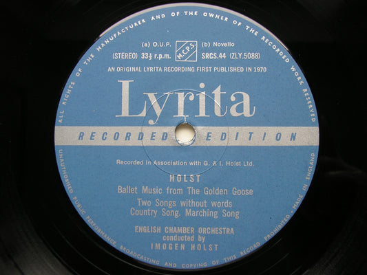 HOLST: DOUBLE CONCERTO / CAPRICCIO / GOLDEN GOOSE ballet music      HURWITZ / SILLITO / ENGLISH CHAMBER ORCHESTRA / IMOGEN HOLST    SRCS 44