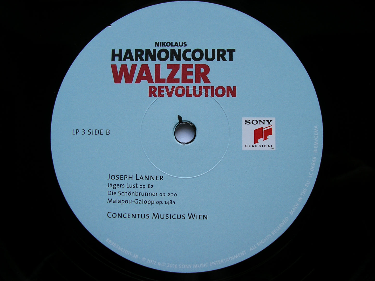 WALZER REVOLUTION: From Mozart to Lanner & Strauss      HARNONCOURT / CONCENTUS  MUSICUS VIENNA    3LP    88985342011