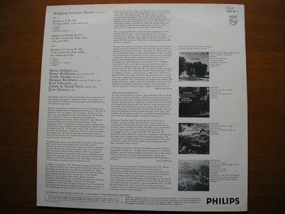 MOZART: OBOE QUARTET / OBOE QUINTET / ADAGIO & RONDO     HOLLIGER      9500 397