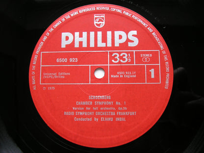 SCHOENBERG: CHAMBER SYMPHONIES Nos. 1 & 2      INBAL / FRANKFURT RADIO SYMPHONY      6500 923