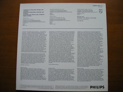 VIVALDI / SAMMARTINI / TELEMANN / HANDEL: RECORDER CONCERTOS      PETRI / ASMIF / BROWN     9500 714