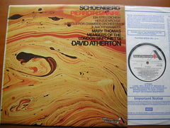 SCHOENBERG: PIERROT LUNAIRE SOLOISTS / LONDON SINFONIETTA / ATHERTON SDD 520