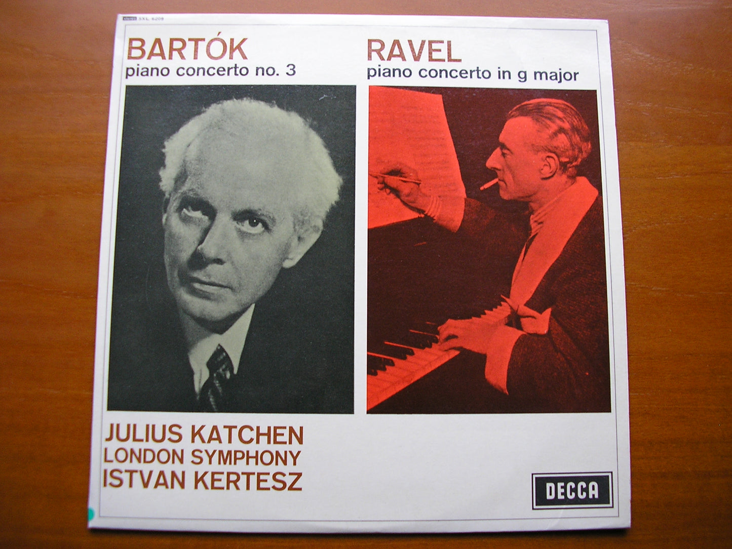 SXL 6209  BARTOK: PIANO CONCERTO No. 3 / RAVEL: PIANO CONCERTO in G      KATCHEN / LONDON SYMPHONY / KERTESZ     ED2