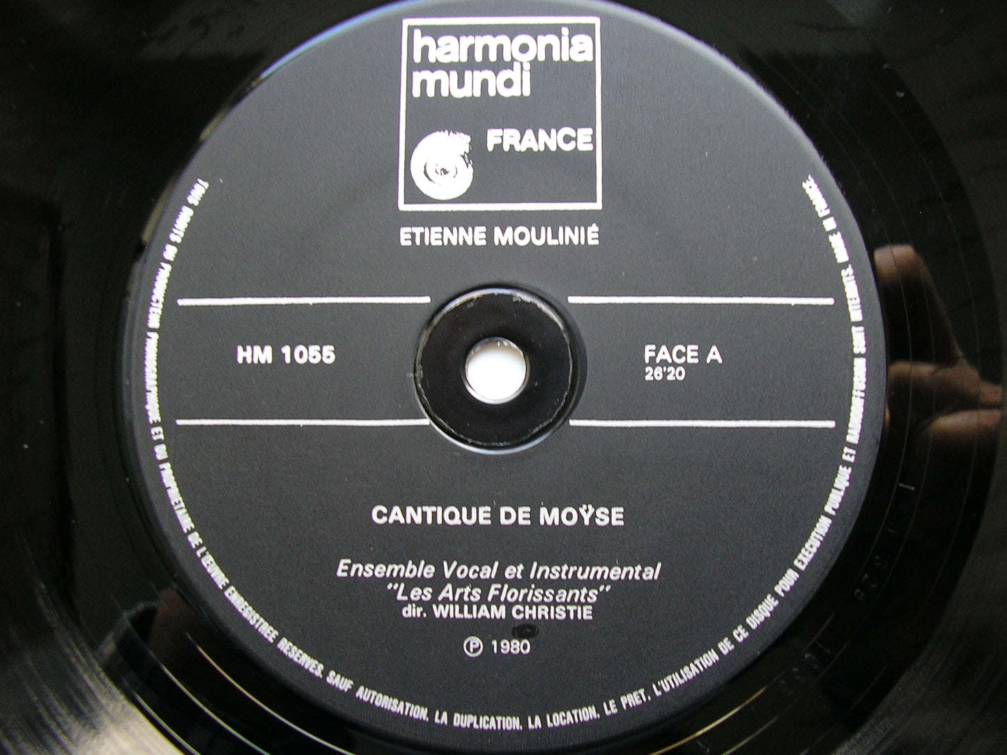MOULINE: CANTIQUE DE MOYSE    LES ARTS FLORISSANTS / CHRISTIE     HMB 1055