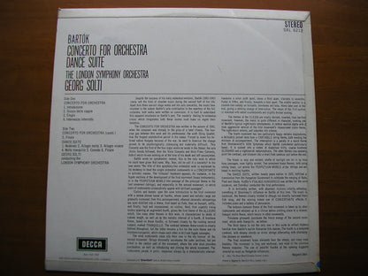 SXL 6212  BARTOK: CONCERTO FOR ORCHESTRA / DANCE SUITE    SOLTI / LONDON SYMPHONY    ED1