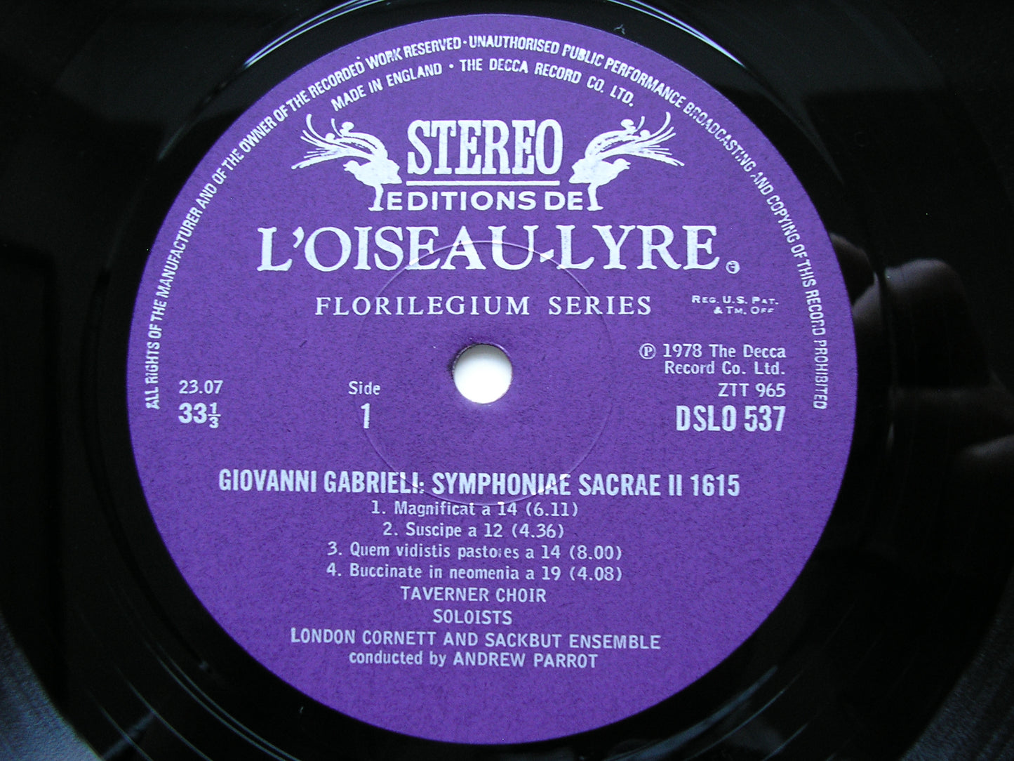 GABRIELI: SYMPHONIAE SACRAE II  (1615)      TAVERNER CHOIR / LONDON CORNETT & SACKBUT ENSEMBLE     DSLO 537