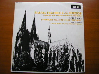 SXL 6213  SCHUMANN: SYMPHONY No. 3 'Rhenish' / MENDELSSOHN: OVERTURE    ED1