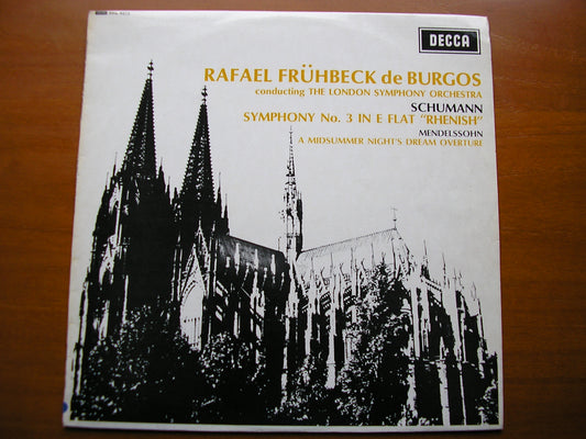 SXL 6213  SCHUMANN: SYMPHONY No. 3 'Rhenish' / MENDELSSOHN: OVERTURE    ED1