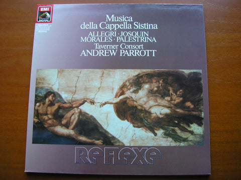 MUSIC OF THE SISTINE CHAPEL: DE MORALES / JOSQUIN / ALLEGRI / PALESTRINA        TAVERNER CONSORT / PARROTT   27 0565