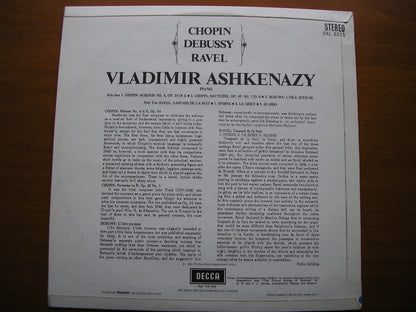 SXL 6215  CHOPIN / DEBUSSY / RAVEL: PIANO MUSIC      ASHKENAZY      ED1
