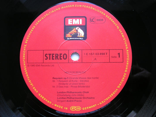 BERLIOZ: REQUIEM      TEAR / LONDON PHILHARMONIC / PREVIN     2LP     SLS 5209