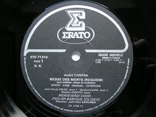 CAMPRA: REQUIEM    SOLOISTS / ENGLISH BAROQUE SOLOISTS / GARDINER     STU 71310