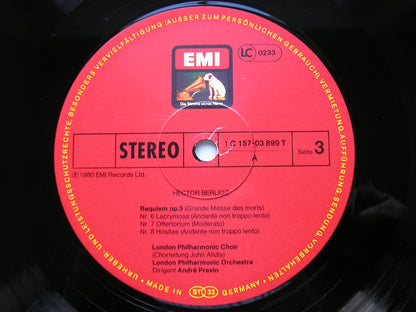 BERLIOZ: REQUIEM      TEAR / LONDON PHILHARMONIC / PREVIN     2LP     SLS 5209