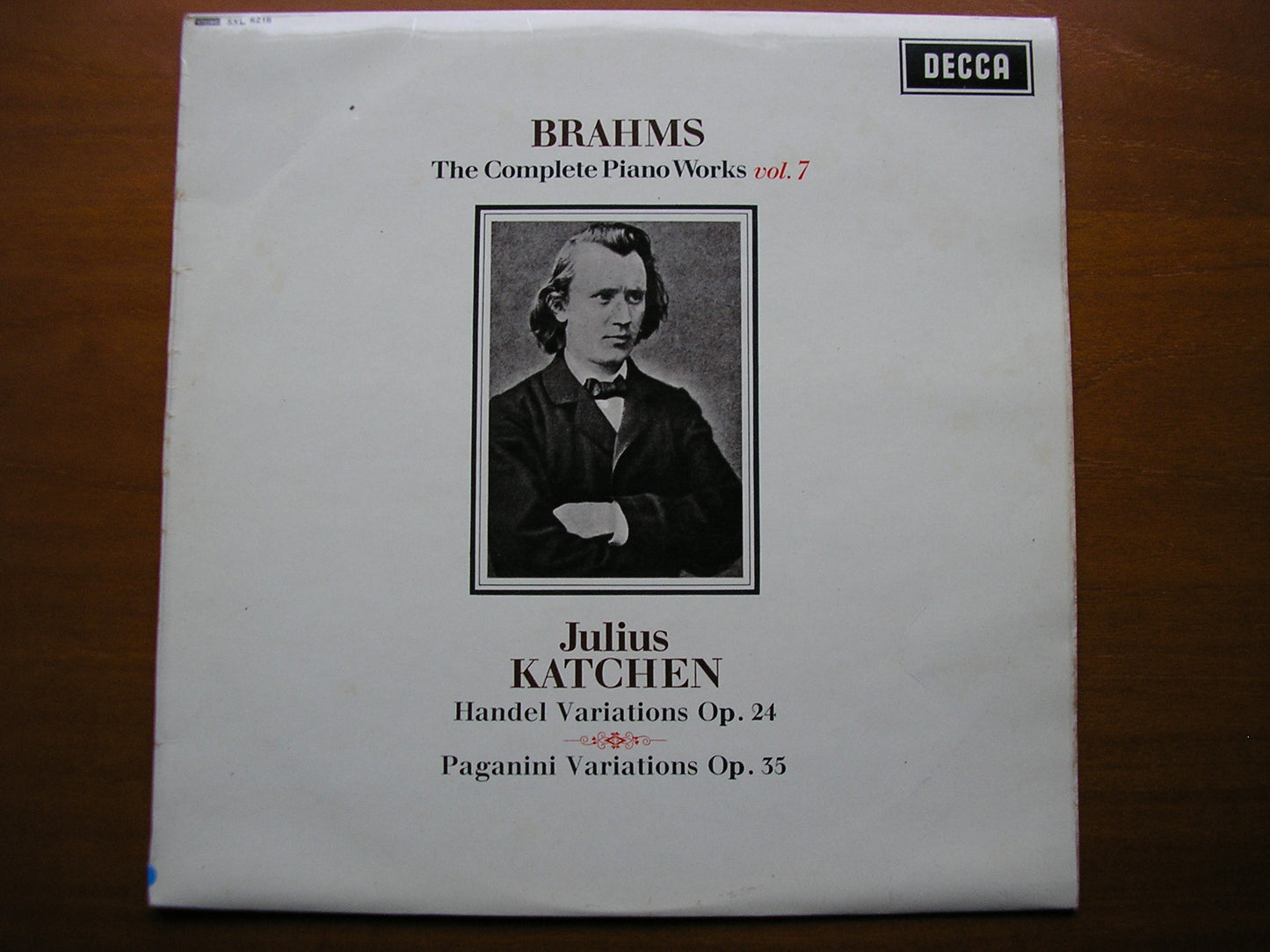 SXL 6218  BRAHMS: COMPLETE PIANO WORKS  Volume 7     JULIUS KATCHEN     ED1