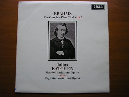 SXL 6218  BRAHMS: COMPLETE PIANO WORKS  Volume 7     JULIUS KATCHEN     ED1