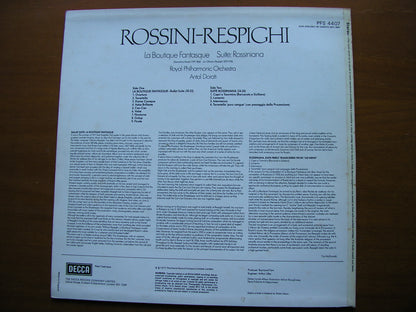 ROSSINI-RESPIGHI: LA BOUTIQUE FANTASQUE / ROSSINIANA SUITE      DORATI / ROYAL PHILHARMONIC      PFS 4407