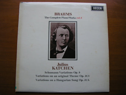 SXL 6219  BRAHMS: COMPLETE PIANO WORKS  Volume 6       JULIUS KATCHEN    ED2
