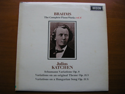 SXL 6219  BRAHMS: COMPLETE PIANO WORKS  Volume 6       JULIUS KATCHEN    ED2