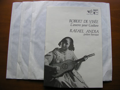 DE VISEE: SUITES OF DANCES 1682 & 1686        RAFAEL ANDIA, baroque guitar      3LP       HMC 1186 - 88