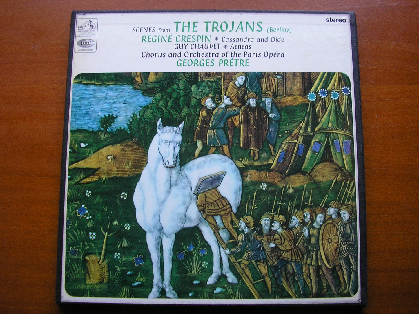 BERLIOZ: THE TROJANS excerpts     CRESPIN / CHAUVET / PARIS OPERA / PRETRE    2LP    SLS 771
