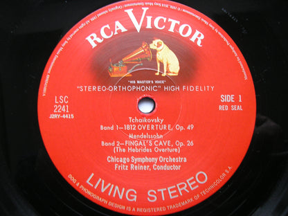 TCHAIKOVSKY: 1812 / LISZT: MEPHISTO WALTZ / BRAHMS: TRAGIC OVERTURE / MENDELSSOHN: FINGAL'S CAVE      REINER / CHICAGO SYMPHONY     LSC 2241