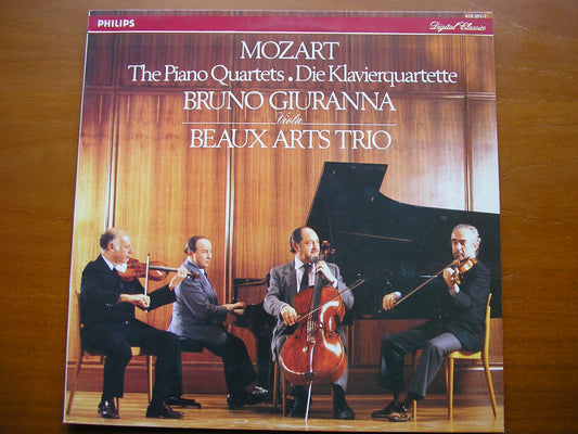 MOZART: PIANO QUARTETS K478 in G / K493 in E      GIURANNA / THE BEAUX ARTS TRIO    410 391