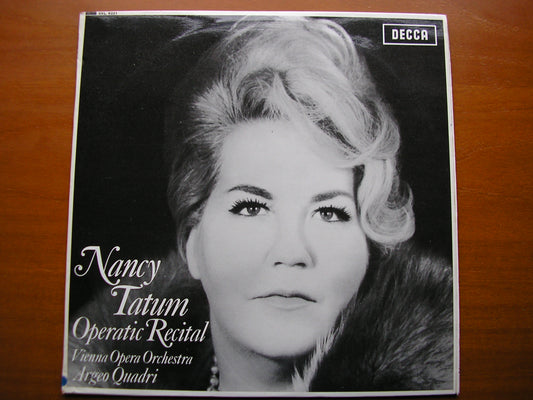 SXL 6221  NANCY TATUM SINGS OPERA ARIAS      VIENNA OPERA ORCHESTRA / QUADRI     ED1