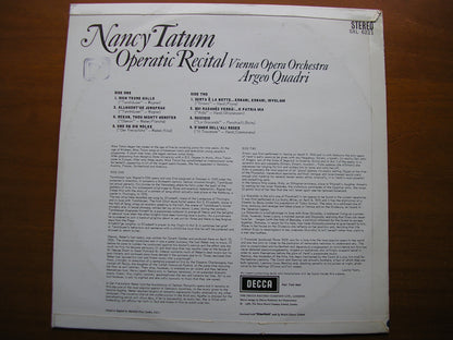 SXL 6221  NANCY TATUM SINGS OPERA ARIAS      VIENNA OPERA ORCHESTRA / QUADRI     ED1